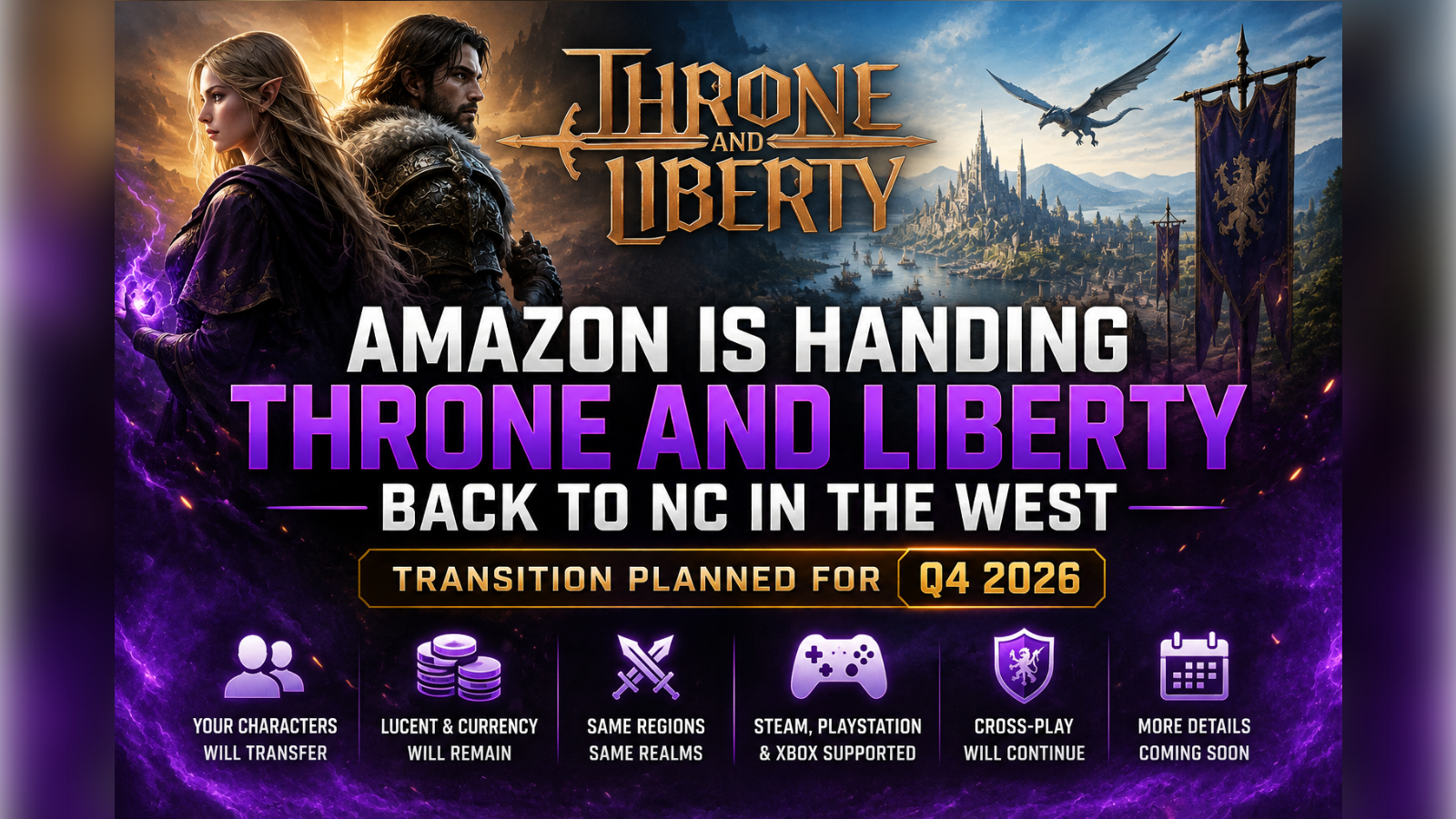 Amazon Is Handing Throne and Liberty Back to NC in the West