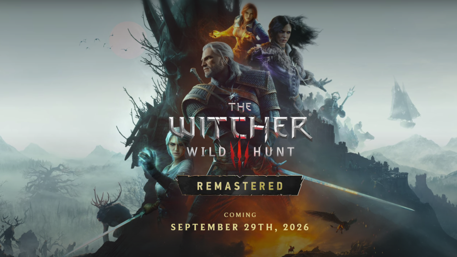 The Witcher 3: Wild Hunt Remastered release countdown cover image