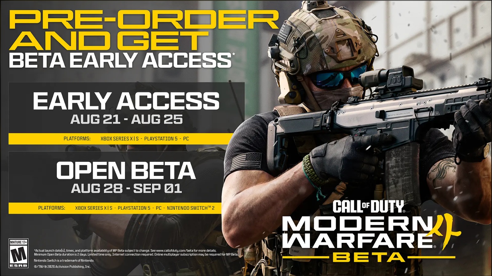 Call of Duty: Modern Warfare 4 (Open Beta) release countdown cover image